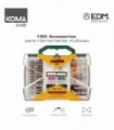 Set De 150 Accesorios Koma Tools Para Mini Herramienta Multiusos Rotativa Ref: 08709 Edm